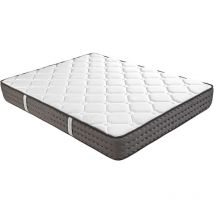Matelas réversible Queen Size luna en mousse 3D face été/ hiver, mémoire de forme, indépendance du couchage - 160 x 200 x 20 cm