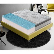 Ilovesleep - Matelas 160x200 mémoire de forme à 9 zones différenciées 26cm de hauteur modèle Plus