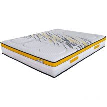 Ebac Literie - Matelas 140x190 Rugby - Ressorts ensachés - Hauteur 27 cm - Soutien très ferme