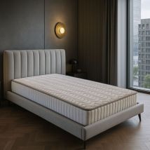 Matelas Supreme Orthopedique 70x190 x 21 cm - Ferme - Face Hiver 2 cm de Memoire de Forme 60 kg/m3 + Laine Merinos - Ame Poli Lattex Haute Densite