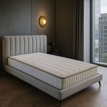 Matelas Supreme Orthopedique 80x200 x 21 cm + Oreiller Memoire - Ferme - Face Hiver 2 cm de Memoire de Forme 60 kg/m3 + Laine Merinos - Ame Poli
