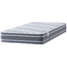 Provence Literie - Matelas Tissu Maxi Naturel 80x190 x 24 cm + Oreiller Visco - Confort Ferme - ame rembourrage 100 % polesther - âme 100 %