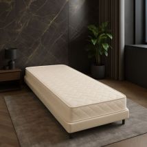 Provence Literie - Matelas Très Ferme + Alèse 90x200 x 15 cm - 5 zones de Confort - Ame Mousse rembourrage 100 % polesther - âme 100 % polyuréthane