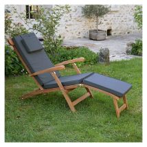 Teck'attitude - Matelas Gris pour Chaise longue