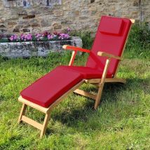 Teck'attitude - Matelas framboise pour chaise longue