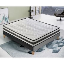 Matelas Waterfoam - 20 cm de haut - orthopédique - face été / hiver - 13 zones de confort - Haute respirabilité 90x190