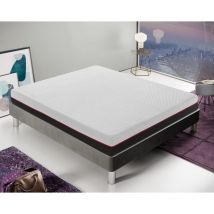 Ilovesleep - Matelas Memory Foam 20 cm de haut - 2 couches, déhoussable 120x200
