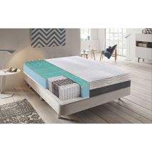 Ilovesleep - Materasso a molle insachettate e Memory Foam – 90x190 – 9 Zone Differenziate – Sfoderabile