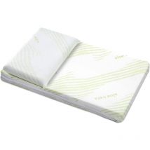Materasso Baby per Culla per Lettino Bambino 50x83x8 cm con Cuscino - con Fodera oeko-tex in Aloe Vera, Sfoderabile e Lavabile, Indeformabile e