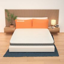 Miasuite - Materasso Matrimoniale 160x190, alto 22 cm - Memory Foam, Rivestimento Silver, Ergonomico Sommo