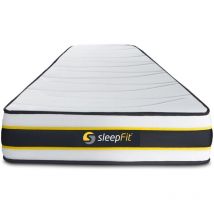 Sleepfit - Materasso flexy 90x200cm - Spessore : 22cm - Molle insacchettate e memory foam - Rigido