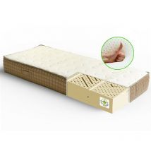 Geemma - Materasso in 100% lattice a 7 zone differenziate alto 22 cm - Modello Firenze 150x190 cm