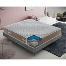 Materassiedoghe - Materasso a molle insacchettate e memory foam, Gold Relax, Alto 25 cm, 4 cm memory Gel 90x190