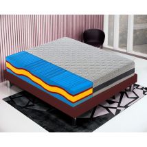 Ilovesleep - Materasso in Memory Foam 80x190 – 5 strati – Sfoderabile – Alto 23 cm