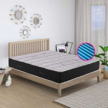 Materasso memory ortopedico e anatomico a zone differenziate con tessuto anallergico e antimicrobico H23 - SILVER RELAX 120x190 Cm Piazza e mezzo