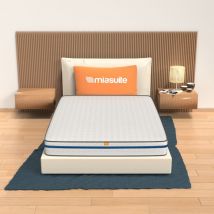 Miasuite - Materasso alla Francese 140x195, altezza 22 cm - Memory Foam, Antiacaro, Anallergico Easy