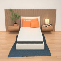 Materasso Memory Singolo 80x200, Alto 23 cm - Sfoderabile, Rivestimento Bayscent, Traspirante Petalo