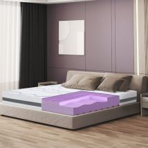 Materasso Matrimoniale 165 x 220 Altezza 25 cm Tessuto Anallergico e Traspirante Proprietà Ortopediche e Automodellanti