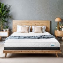 Materasso A Circolazione D'Aria Fresca 100x190, 20cm, Da Morbido A Medio Rigido, Ipoallergenico, Rivestimento Sfoderabile, Made In Italy - Tanhk