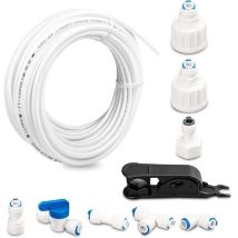 Matériau Pom Tuyau Frigo Alimentation En Eau, Kit De Universel Raccord Pour Purificateur D'Eau, Set De Raccordement Pour Réfrigérateur Conduite 