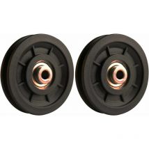 Matériel de crossfit,90 mm Roulement Poulie Nylon, Poulie Musculation, Roue Universelle pour câble Machine Gym équipement Porte de Garage, Porte