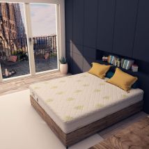 Baldiflex - Materasso Memory Foam 15&plus5 cm Sfoderabile Aloe Vera Piazza e mezza misura 120x200 cm