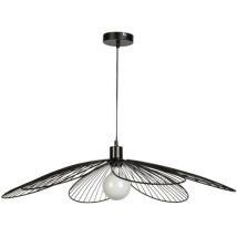 Mathias Luminaires - Mathias - Suspension flora en métal Noir, compatible culot E27, 25W - SUSFLORAND79