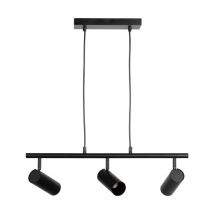 Mathias Luminaires - Mathias - Suspension verso en métal Noir, compatible culot GU10, 7W - SUS3TVERSO3