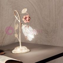 MATILDE Lampada da comodino in Ferro Battuto Stile Rustico Arte Povera