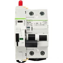Matis - MT53RW Smart WiFi Fernschalter 40A/30mA fi 2-pol,Tuya App, auto che Wiedereinschaltung