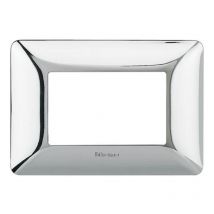 Plaque Bticino Matix 3 modules chrome brillant AM4803GRC