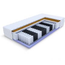 Matratze 120x200 Taschenfederkern 7 Zonen Kokos H2 H3 voyager 24 cm Jersey Bezug
