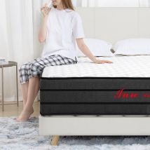 Matratze 160x200 cm Inre Sehr dick 25 cm Memory-Schaum, Wendbar Perfekte Unterstützung, Hypoallergen