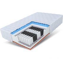 Matratze 140x200 160x200 180x200 120x200 visco Taschenfederkern H3 H4 attis 22cm 180cm x 200cm