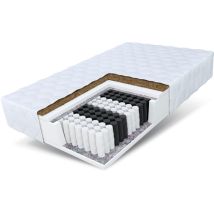 Matratze 80x200 Taschenfederkern 7 Zonen Kokos home Plus 17 cm Premium H3 Bett