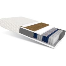Matratze 90x200 Taschenfederkern Family Max 7 Zonen H2 H3 24 Cm Kokos Hr Schaum Klimafaser Polyurethanschaum Jersey