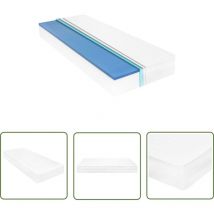 The Living Store Matratze 90 x 200 cm Viskoelastischer Memory-Schaum 18 cm - Matratze - Schaummatratze - Memory Foam Matratze - Visco Elastische