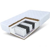 Matratze 90x200 Taschenfederkern Kokos Kaltschaum 7 Zonen H4 atlas max 24 cm