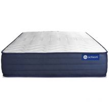 Actisom - Actiflex life matratze 105x190cm, Taschenfederkern und Memory-Schaum, Härtegrad 5, Höhe :22 cm, 5 Komfortzonen