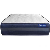 Actisom - Actiflex tech matratze 90x220cm, Taschenfederkern und Memory-Schaum, Härtegrad 5, Höhe :24 cm, 5 Komfortzonen