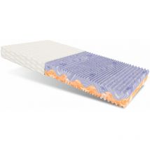 FDM - Matratze bella Kaltschaum 7 Zonen Solid Orange Revine Purple Schaum 80x200 21 cm H3 jersey