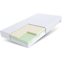 FDM - Matratze bitonto Kaltschaum Latex hr Schaum 7 Zonen 100x200 H2/H3 15 cm jersey