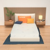 Miasuite - Matratze 135x200 Höhe 16 Cm - Waterfoam, Hypoallergen, Bezug Aus Silver Levante H16