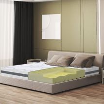 The White Stone - Matratze 80 x 175 mit mittlerer Festigkeit Höhe 20 cm Orthopädische und selbstmodellierende Eigenschaften Hypoallergener und