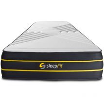 Sleepfit - ultra Matratze 100x200cm, Memory-Schaum und Mikro-Taschenfedern, Härtegrad 2, Höhe: 26cm, 7 Komfortzonen