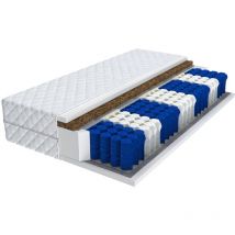 Matratze VIDA 7 Zonen 160x200 H3 Premium Taschenfederkern FEDERKERN KOKOS 17cm