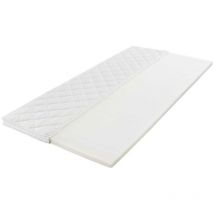 Matratzenauflage 90x200cm Klimafaser Weiß Topper Schoner Bezug Schutz Unterbett