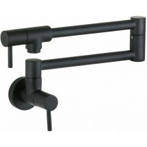 Matt-schwarz farbe Gelenk-Topffüllhahn Nice 290031NO matt-schwarz