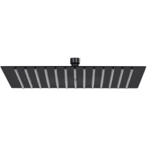 Tecom - Matt schwarzer quadratischer Modellduschkopf lsnr matt-schwarz - q 250 x 250