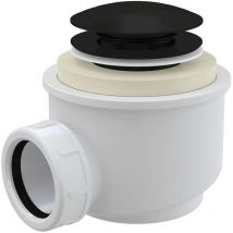 Alcaplast - Matte Black Shower Tray Drain Click-Clack Waste Trap